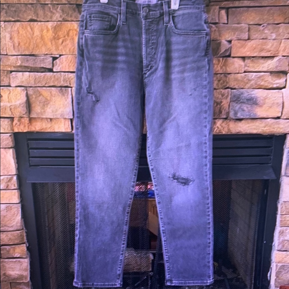 Men's Classic Gray Straight Jeans